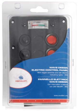 Pannello elettrico Wave 3+voltmetro - 14.104.05 Osculati Materiale elettrico