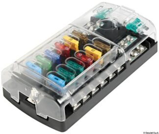 Scatola portafusibili 12 sedi - 14.183.12 Osculati Materiale elettrico