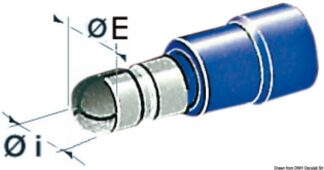 Terminali cilindrici maschio 2,5-6 mm² - 14.186.47 Osculati Materiale elettrico