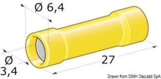 Spinotto giunzione femmina 2,5-6 mm² - 14.186.83 Osculati Materiale elettrico