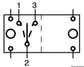 Interruttore ON-OFF-ON 12 V - 14.192.04 Osculati Materiale elettrico
