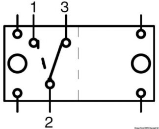 Interruttore ON-ON 2 lampadine 12 V - 14.192.07 Osculati Materiale elettrico
