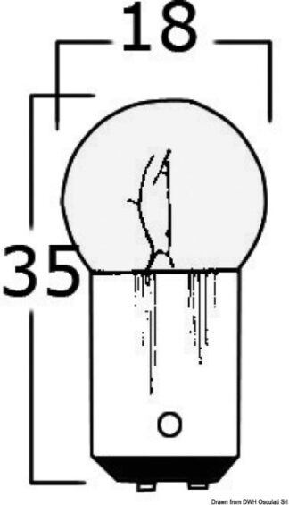 Lampadina bipolare 24 V 10 W - 14.200.03 Osculati Materiale elettrico