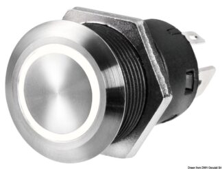 Interruttore FLAT inox (ON)-OFF 12 V blu - 14.215.07 Osculati