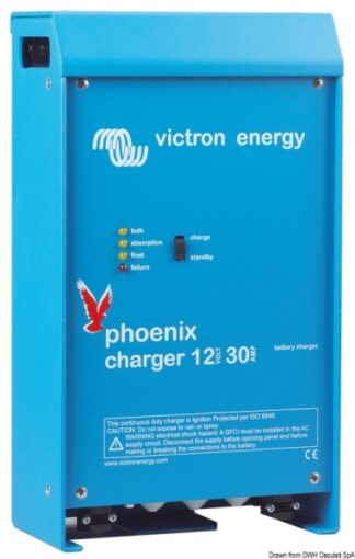 Caricabatteria Victron Phoenix 30 + 4 Ah - 14.266.01 Osculati Materiale elettrico