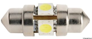 2 Lampadine LED a siluro 31 mm 3000 K - 14.301.20 Osculati Materiale elettrico