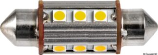2 Lampadine LED a siluro 39 mm 3000 K 2W - 14.301.23 Osculati Materiale elettrico
