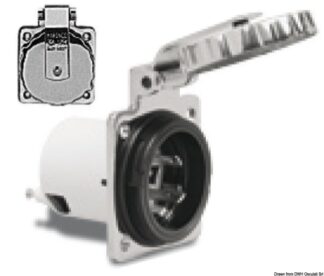 Presa inox Marinco 16 A - 14.302.00 Osculati Materiale elettrico