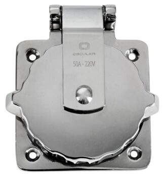 Presa AISI 316 50 A 220 V - 14.325.00 Osculati Materiale elettrico