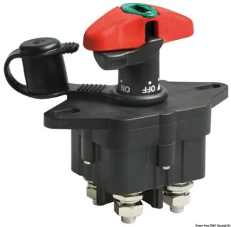 Staccabatteria bipolare con chiave 250A LITTELFUSE - 14.386.20 Osculati Materiale elettrico
