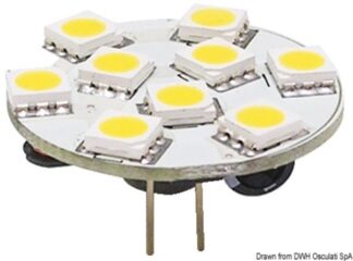 Lampadina LED SMD G4 12/24 V attacco posteriore - 14.450.10 Osculati Materiale elettrico
