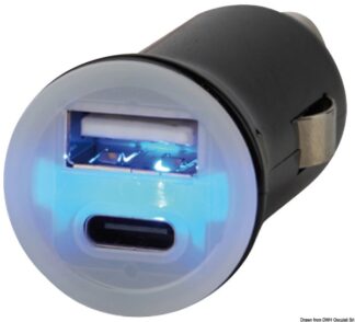 Adattatore presa corrente USB-A + USB-C - 14.517.19 Osculati Materiale elettrico