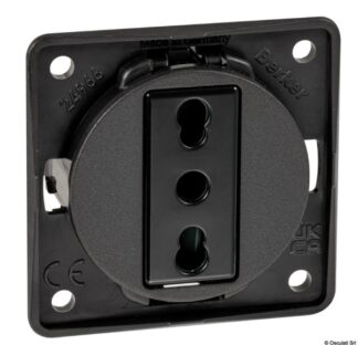 Presa corrente Italia nero antracite - 14.525.01 Osculati Materiale elettrico