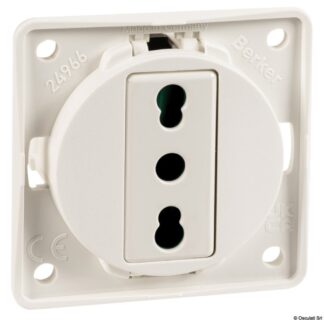 Presa corrente Italia bianca - 14.525.02 Osculati Materiale elettrico
