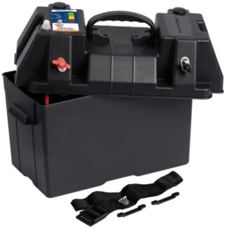 Cassetta batteria power center DELUXE con dual USB - 14.547.02 Osculati Materiale elettrico