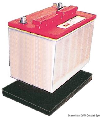 Vassoio in gomma per batteria grande - 14.549.02 Osculati Materiale elettrico