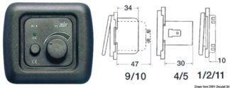Supporto singolo grigio - 14.657.02 Osculati Materiale elettrico