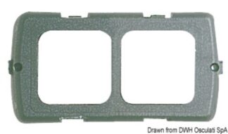 Supporto doppio grigio - 14.658.02 Osculati Materiale elettrico
