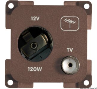 Presa antenna marrone - 14.662.01 Osculati Materiale elettrico