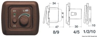 Supporto marrone - 14.667.02 Osculati Materiale elettrico