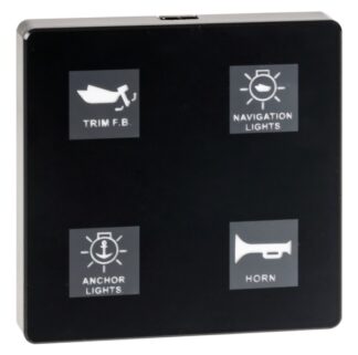 Pannello elettrico touch 4 interr. High power - 14.691.05 Osculati Materiale elettrico