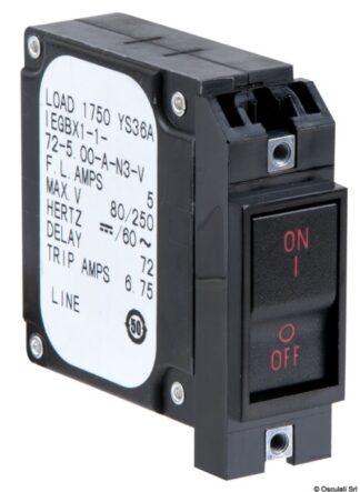Interruttore con levetta a filo verticale 50 A - 14.739.50 Osculati Materiale elettrico
