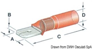 Faston stagni maschio - 14.798.02 Osculati Materiale elettrico