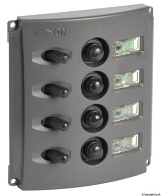 Pannello elettrico fusibili automatici doppio LED - 14.850.04 Osculati Materiale elettrico