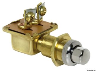 Pulsante stagno ottone cromato 15 x 25 mm - 14.918.04 Osculati Materiale elettrico