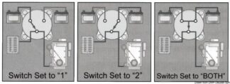 Interruttore/deviatore batterie 300A OFF-1-BOTH-2 - 14.923.02 Osculati