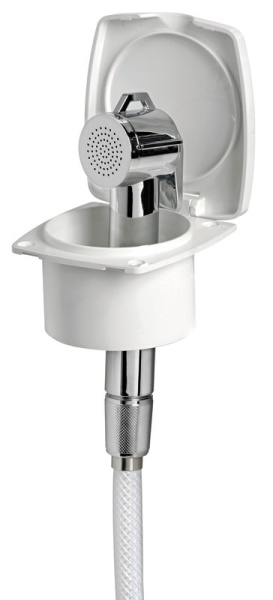 Box doccia New Edge bianco tubo PVC 4 m - 15.160.02 Osculati Doccette, pompe a mano
