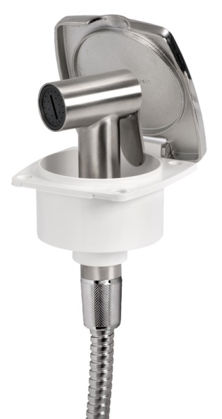 Doccia New Edge Inox doccia Tiger tubo Inox 2,5 m - 15.164.80 Osculati Doccette, pompe a mano