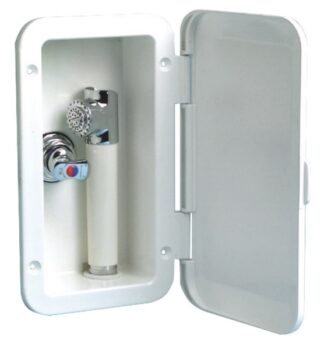 Box doccia con miscelatore tubo PVC 4 m a parete - 15.239.02 Osculati Doccette, pompe a mano