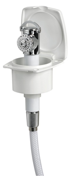 Doccetta New Edge bianca tubo PVC 2,5 m - 15.243.00 Osculati Doccette, pompe a mano