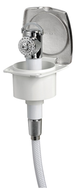 Doccetta New Edge Inox tubo PVC 2,5 m - 15.243.70 Osculati Doccette, pompe a mano