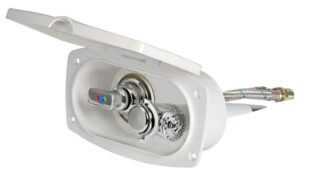 Box doccia New Edge bianca tubo PVC 4 m uscita posteriore - 15.257.02 Osculati Doccette, pompe a mano