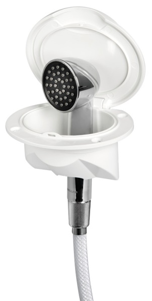 Box doccia Nuvola con doccia Keji-tubo PVC 4m - 15.275.02 Osculati Doccette, pompe a mano