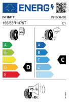 Pneumatici Auto Estivi INFINITY ECO-PI 155/65 R14 75 T - immagine 2