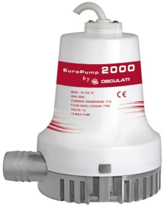 Elettropompa Europump II 2000 24 V - 16.122.15 Osculati Pompe sentina, giranti, autoclavi