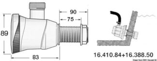 Filtro per pompa 16.410.84 - 16.388.50 Osculati Pompe sentina, giranti, autoclavi