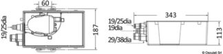 Pozzetto raccolta acque grigie 41 l/min 24V - 16.413.85 Osculati Pompe sentina, giranti, autoclavi