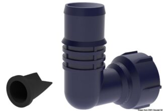 Scarico 90° 1" & 1"-1/8 c/valvola non ritorno - 16.491.94 Osculati Pompe sentina, giranti, autoclavi