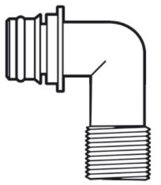 Portagomma 90° filettato 1/2" - 16.532.21 Osculati Pompe sentina, giranti, autoclavi