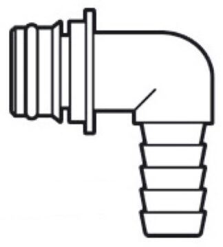 Portagomma 90° Ø mm 19 - 16.532.26 Osculati Pompe sentina, giranti, autoclavi