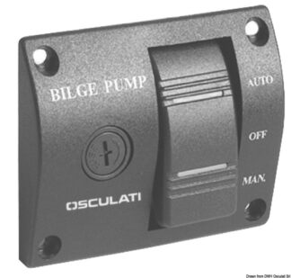Pannello di controllo 12/24 V - 16.606.30 Osculati Pompe sentina, giranti, autoclavi