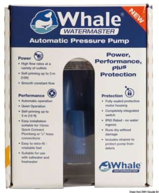 Autoclave Whale Watermaster 11,5 l/min 12 V retail - 16.700.15 Osculati Pompe sentina, giranti, autoclavi