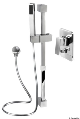 Saliscendi doccia con misc.Square V.2 tubo in PVC - 17.004.06 Osculati Raccorderia, filtri