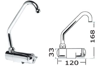 Miscelatore rotante caldo/freddo alto - 17.049.00 Osculati Raccorderia, filtri