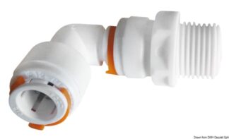 Raccordo a 90° femmina con maschio da 3/8" - 17.111.13 Osculati Raccorderia, filtri