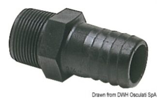 Portagomma nylon maschio 1" 1/2 - 17.206.44 Osculati Raccorderia, filtri